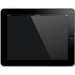 iPad paysage blanc