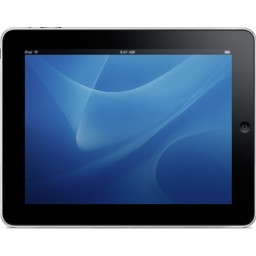 iPad cảnh quan xanh nền
