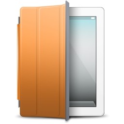Ipad White Orange Cover
