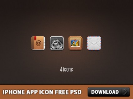 iPhone app icon psd gratis