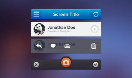 interface do usuário do iPhone