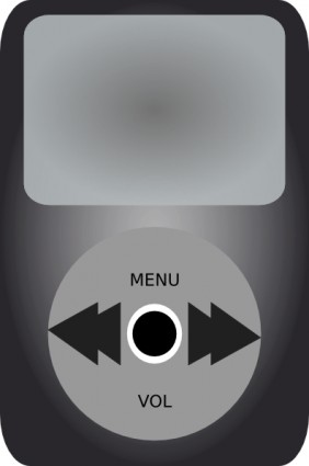 iPod music player clip-art