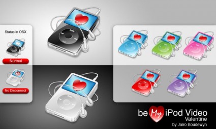 pack d'emoticones Saint Valentin vidéo iPod