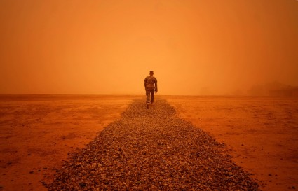 อากาศ sandstorm อิรัก