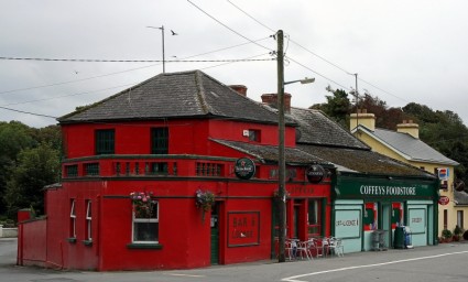 アイルランドの村の町