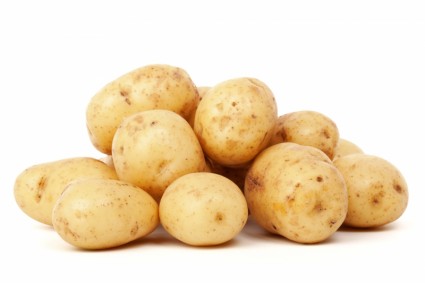 isoliert Kartoffeln