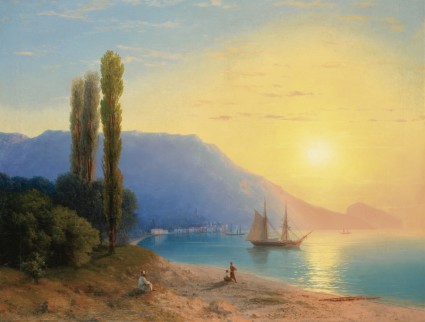 paisagem de alvazovsky Ivan pintura