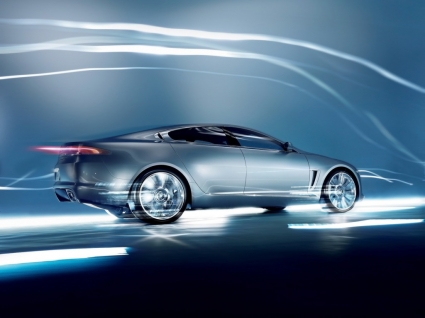 Jaguar C-Xf Kontrast Blitz Tapete Konzeptautos