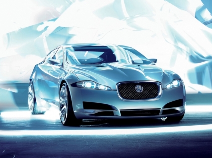 Jaguar xf c angulaire avant papier peint concept-cars