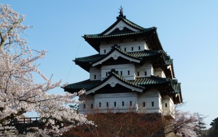 bangunan istana Jepang