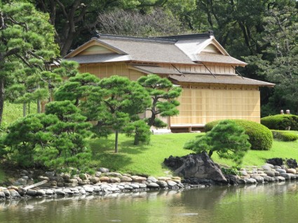 edificio de casa de té japonés Japón