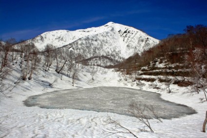 الشتاء المناظر الطبيعية في اليابان