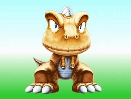 komik Jepang kecil argonne dinosaurus