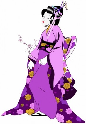 japanische Geisha-Mädchen