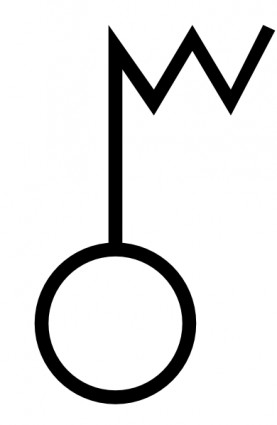 japanische Karte Symbol elektrische Welle Turm ClipArt