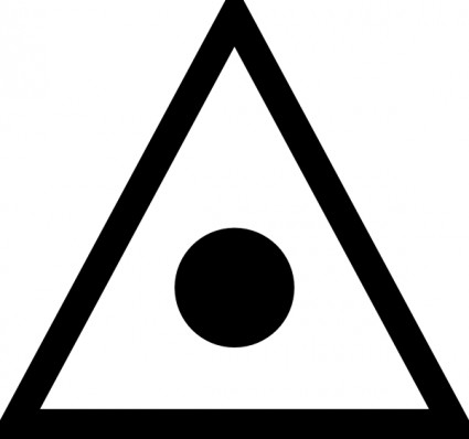 Japanese Map Symbol Triangulation Point Clip Art