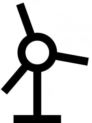 japanische Karte Symbol Windmühle ClipArts