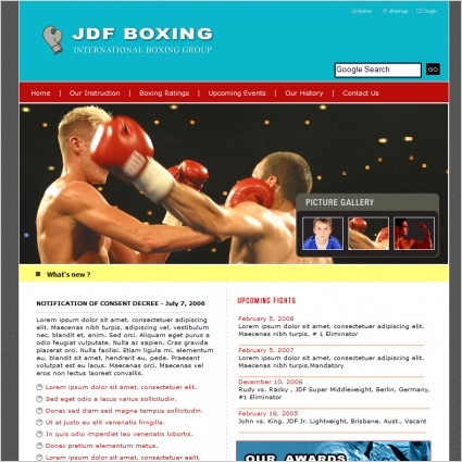 modello boxe JDF