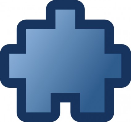 victor Jean balin ClipArt blu icona puzzle