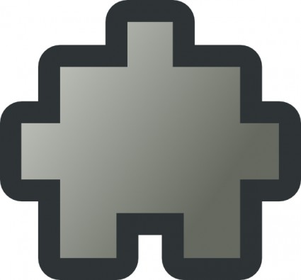 victor Jean balin ClipArt grigio icona puzzle