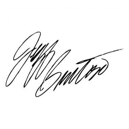signature de Jeff burton