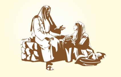 Jesus begegnet eine Frau