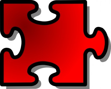 ClipArt rosso puzzle