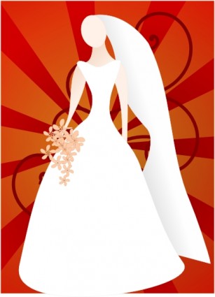 joelm đỏ cô dâu với sunburst clip nghệ thuật