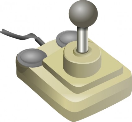 ClipArt grigio beige joystick