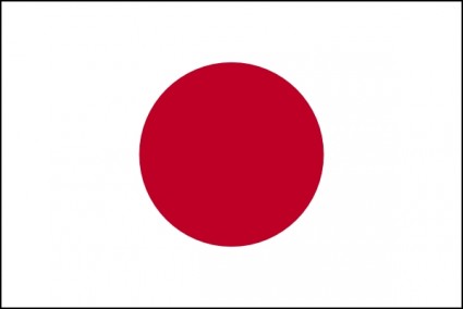 bandera japonesa JP dibuja clip art