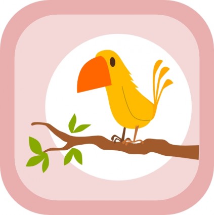 ClipArt di Kablam uccello giallo