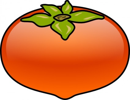 Kaki persimmons clipart