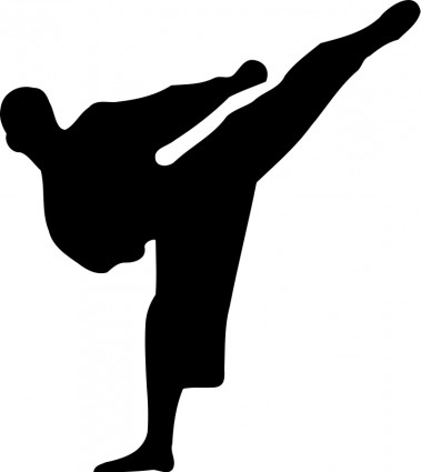 silueta de Karate