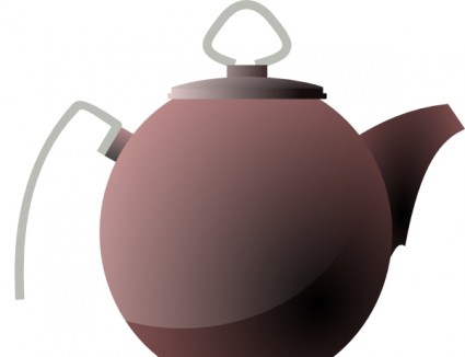 ketel atau teh pot clip art