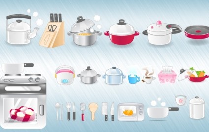 icônes de cuisine