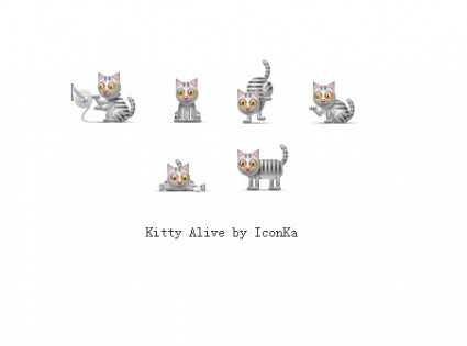 pack de iconos vivos de Kitty