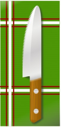 Messer auf Tabelle ClipArt