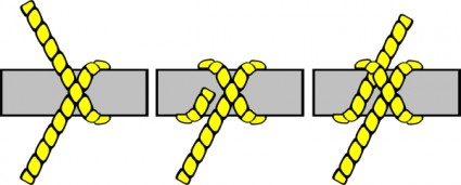 simpul ilustrasi cengkeh halangan clip art