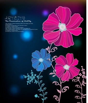 vector de sombreado de flor de Corea