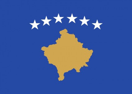 Kosovo-Flagge