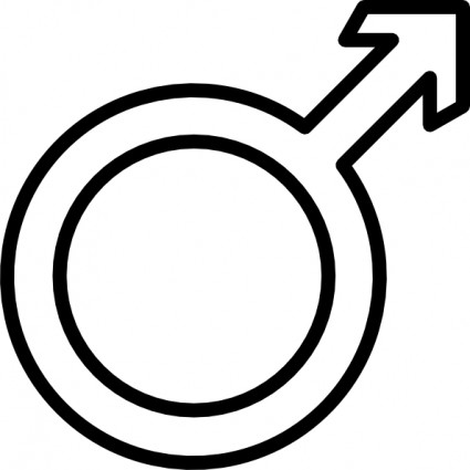 Kumar símbolo masculino clip art