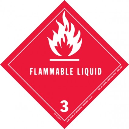 Label For Dangerous Goods Class Clip Art