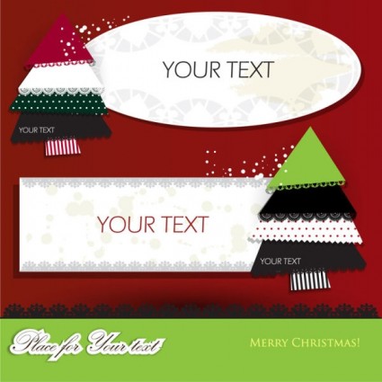 Lace Christmas Tree Puzzle Vector