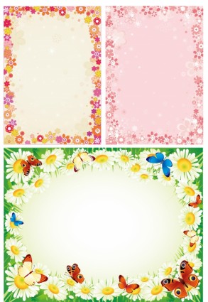 Lace Flowers Vector