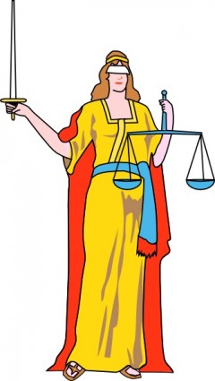 Dame blind Justice ClipArt