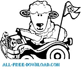 Lamb In Car