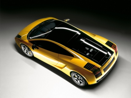 auto lamborghini Lamborghini gallardo vista dall'alto per il desktop