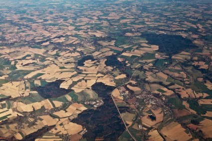 paisagem de um avião