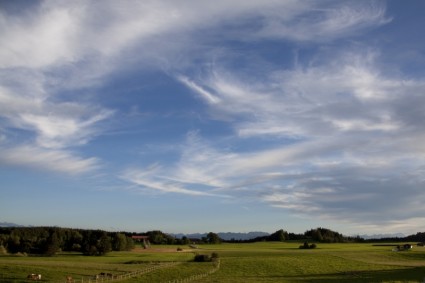 krajobraz gór Górnej Bawarii