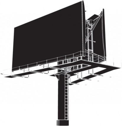 duże billboardy odkryty puste wektor